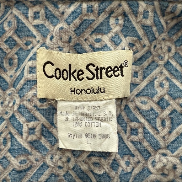 COOKE STREET Aloha Hawaiian Collared Shirt Men L Large - Picture 4 of 6